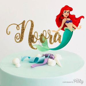Customised mermaid cake topper -  The Party