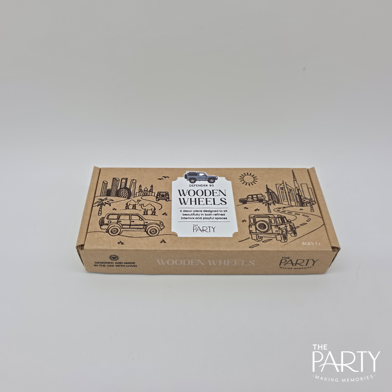 Landrover Defender 90 Wooden Toy Car – The Party, Dubai
