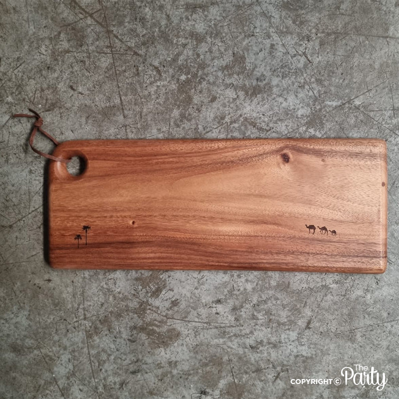 Engraved Wooden Board No.42 – The Party, Dubai