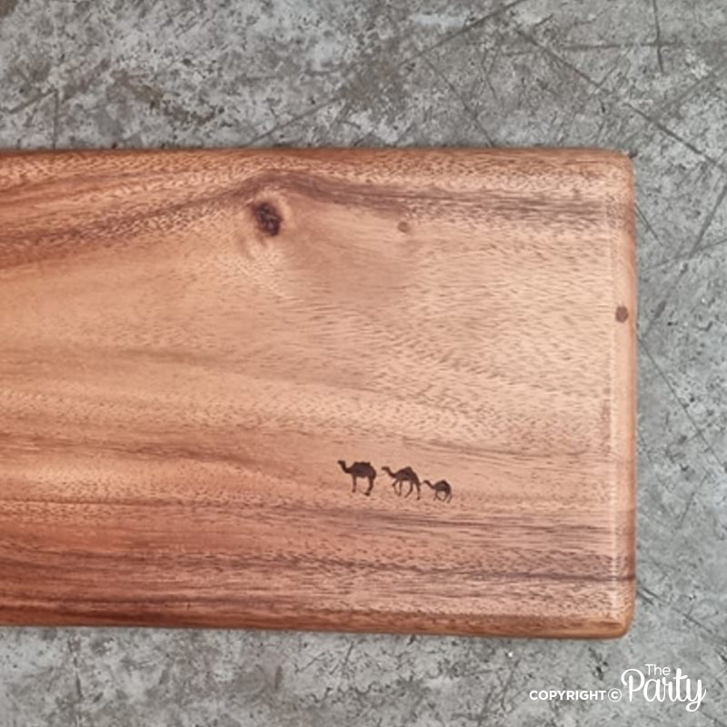 Engraved Wooden Board No.42 – The Party, Dubai
