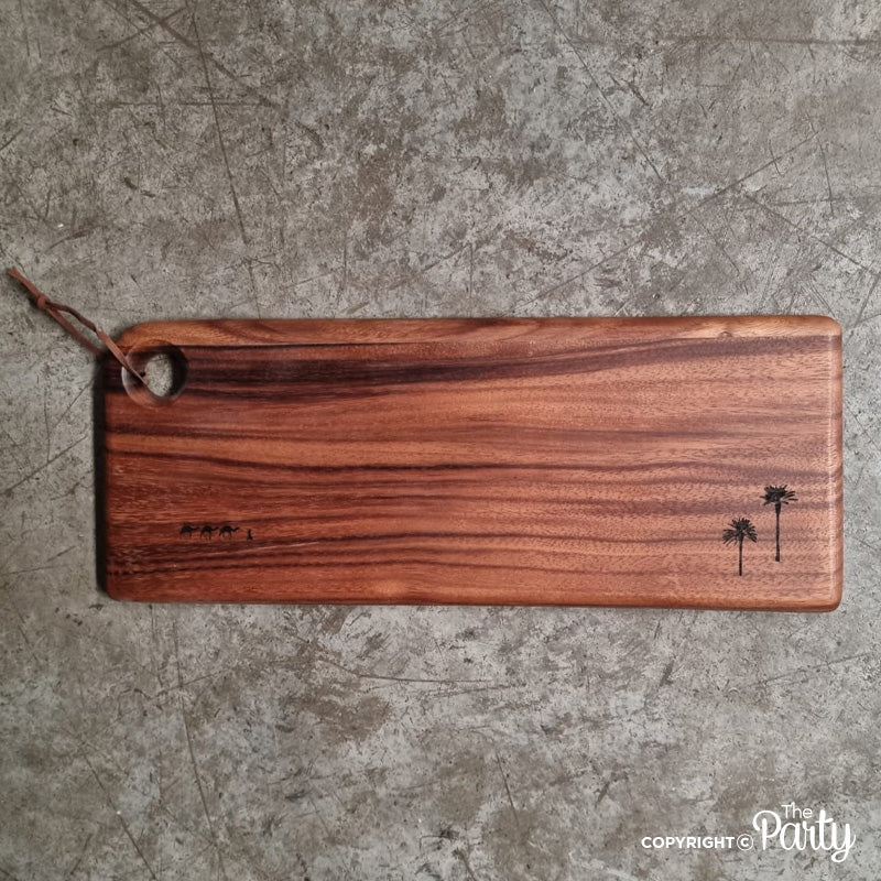 Engraved Wooden Board No.43 – The Party, Dubai