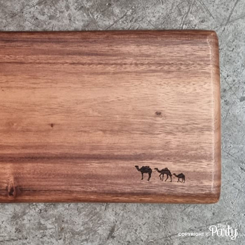 Engraved Wooden Board No.45 – The Party, Dubai