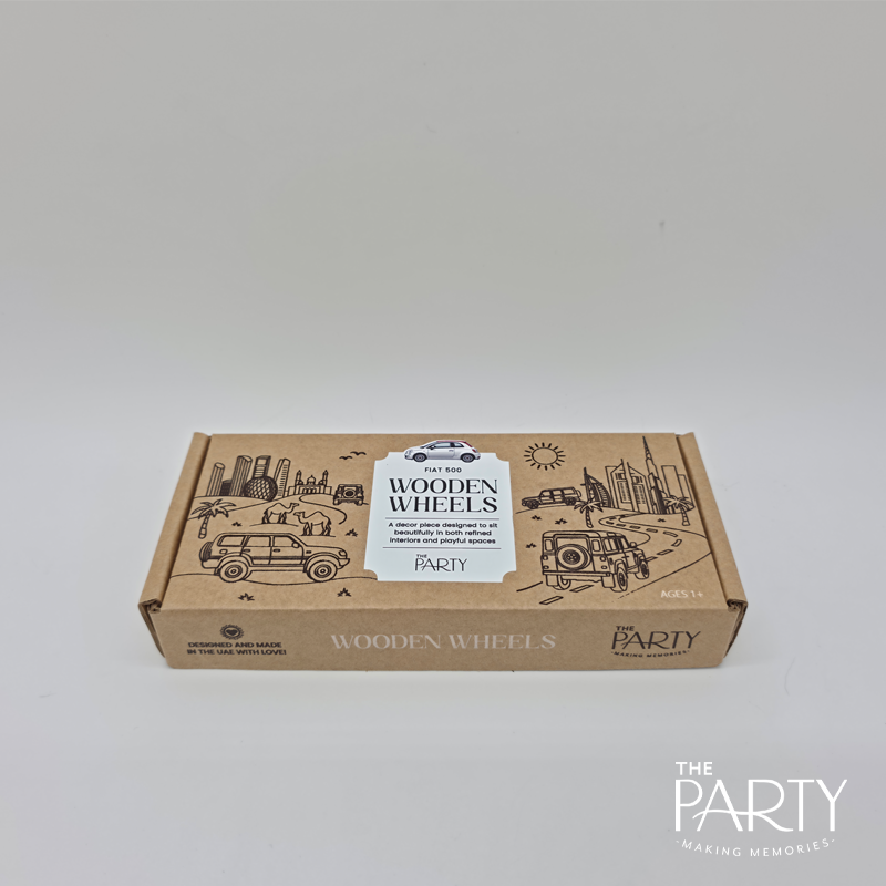 Fiat 500 Wooden Toy Car – The Party, Dubai