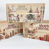 Christmas wooden crate