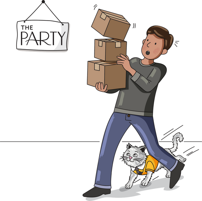 Delivering The Party orders