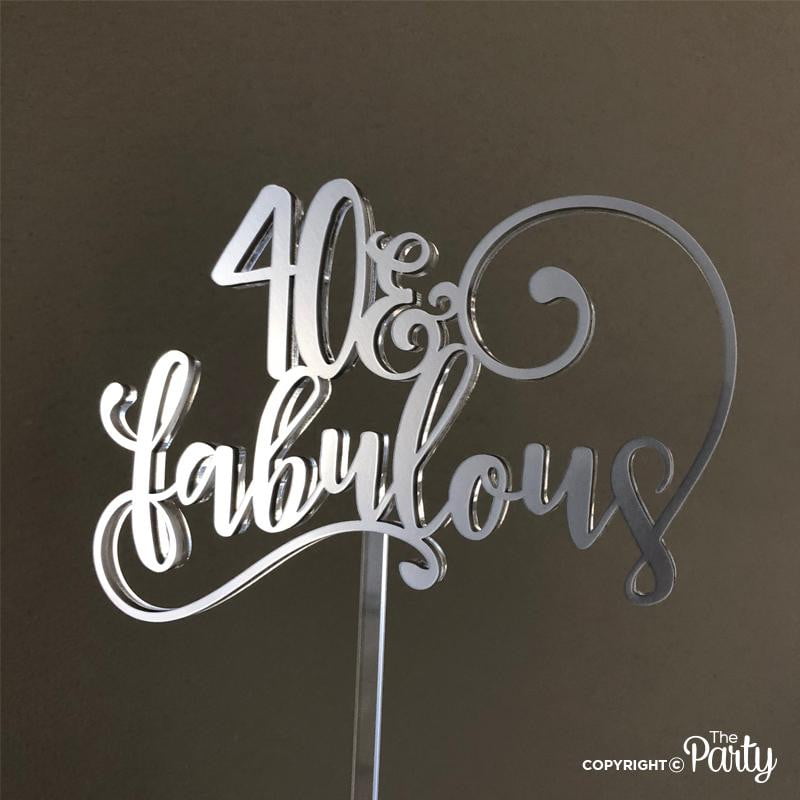 40 & Fabulous cake topper – The Party, Dubai