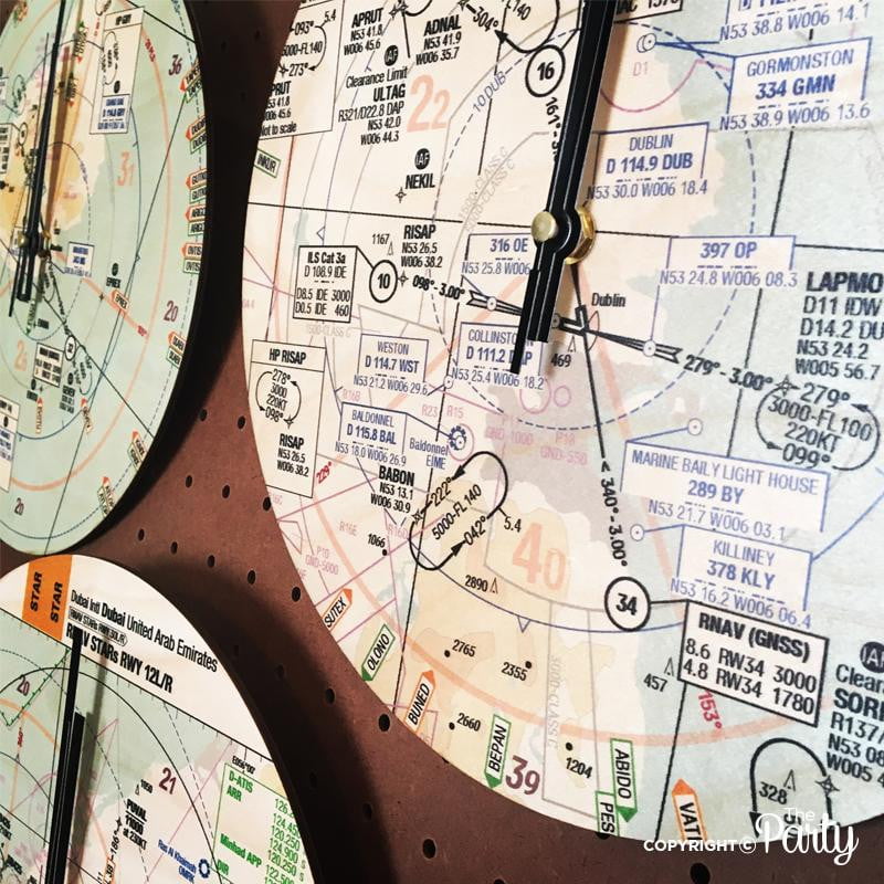 Approach plate clocks – The Party, Dubai