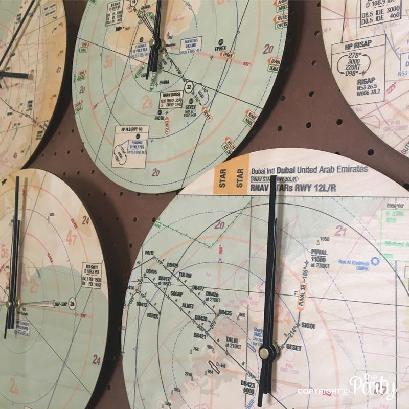Approach plate clocks – The Party, Dubai