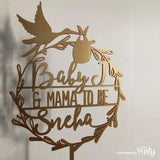 Customised baby shower cake topper -  The Party