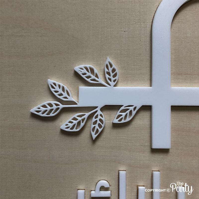 Hospital Door Sign – Nordic Birch Wood – The Party, Dubai