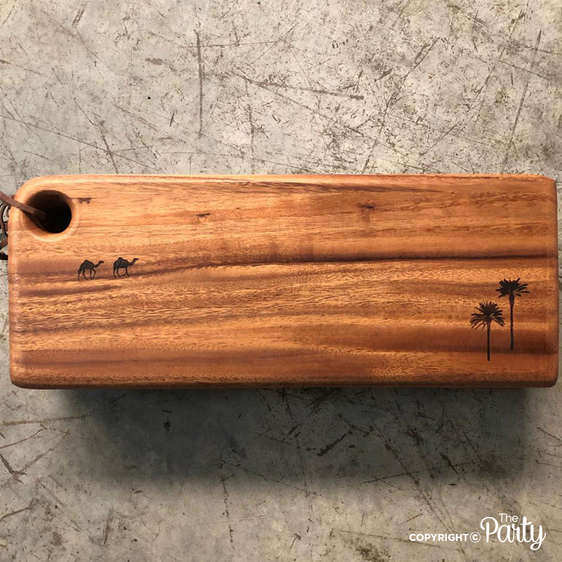 Engraved Wooden Board No.31 – The Party, Dubai