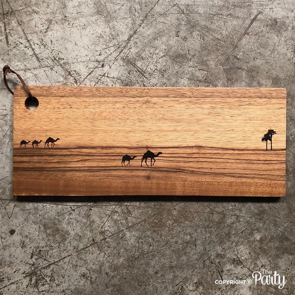 Engraved Wooden Board No.2 – The Party, Dubai