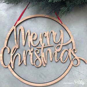 Generic Merry Chrismas hanging sign -  The Party