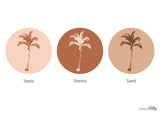 Circle Wall Sticker - Boho Palm