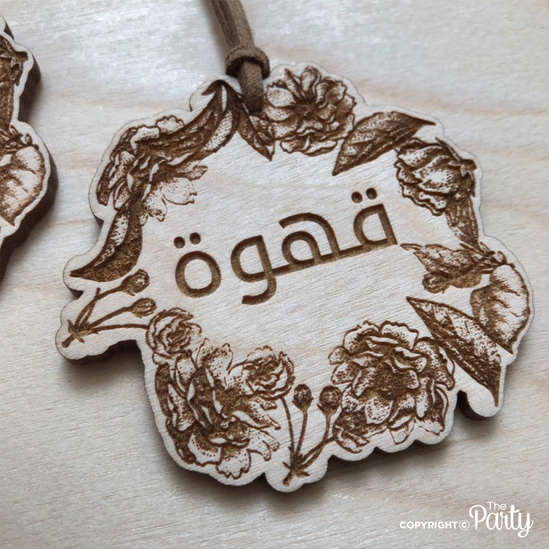 Arabic Rattan Dallah Gift Tags – Option 4 – The Party, Dubai