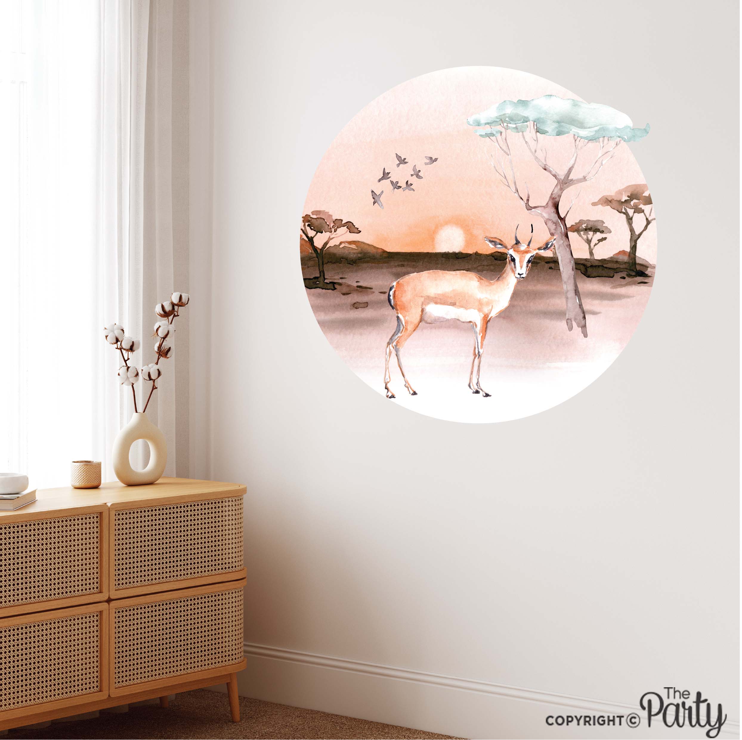 Desert Sunset Nursery Wall Sticker – The Party, Dubai