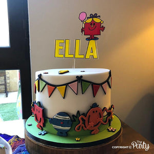 Customised name cake topper -  The Party