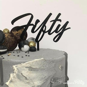 Generic Fifty cake topper -  The Party