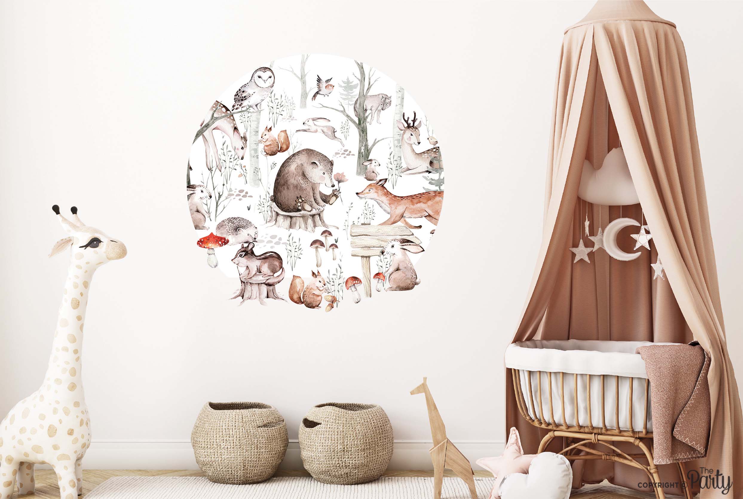 Woodland Forest Nursery Wall Sticker – The Party, Dubai