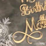 Happy Birthday Mother cake topper -  The Party