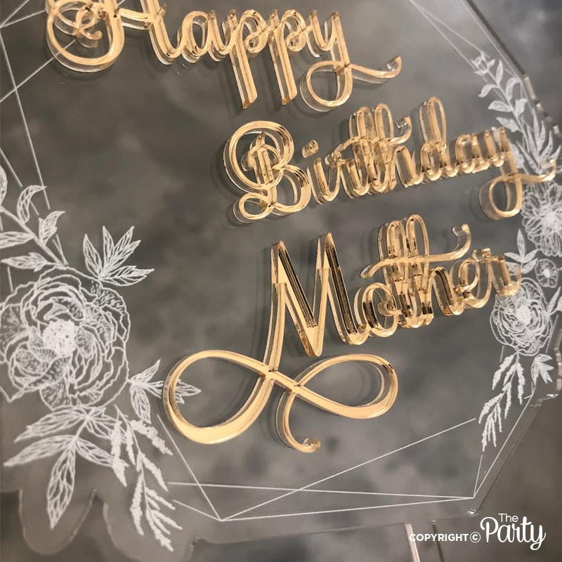 Happy Birthday Mother cake topper – The Party, Dubai