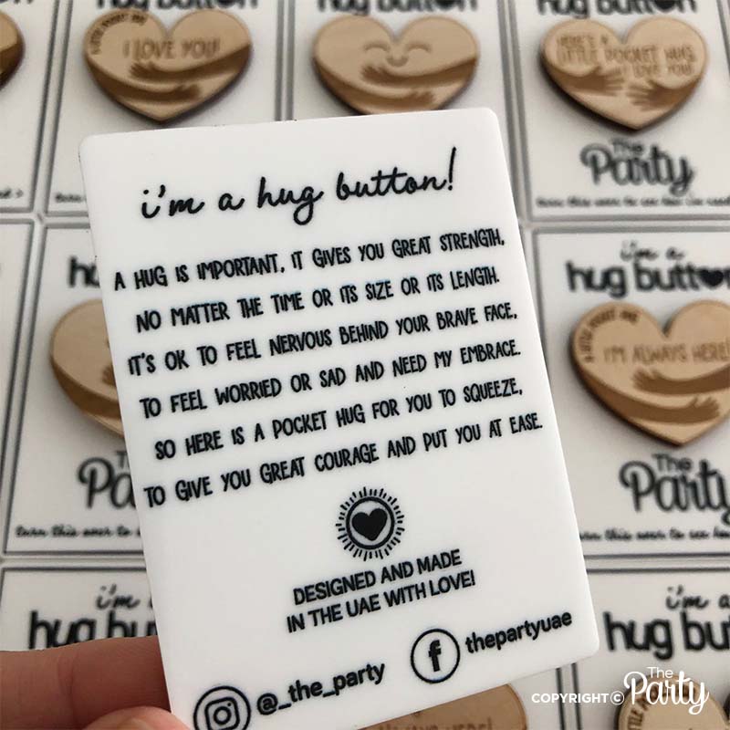 Hug Button Keepsake – The Party, Dubai