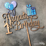 Customised 1st birthday cake topper -  The Party