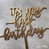 Generic half birthday cake topper topper -  The Party