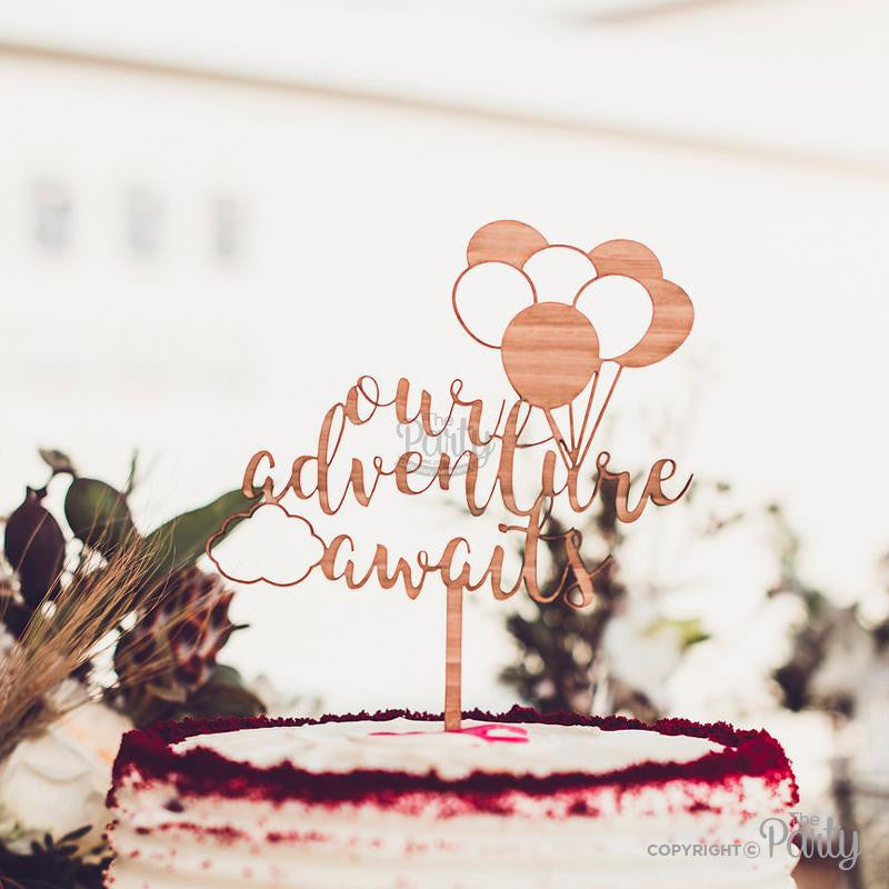 Our adventure awaits cake topper – The Party, Dubai