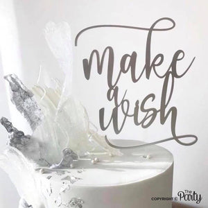 Floating Make a wish cake topper -  The Party