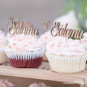 Customised name cupcake toppers -  The Party
