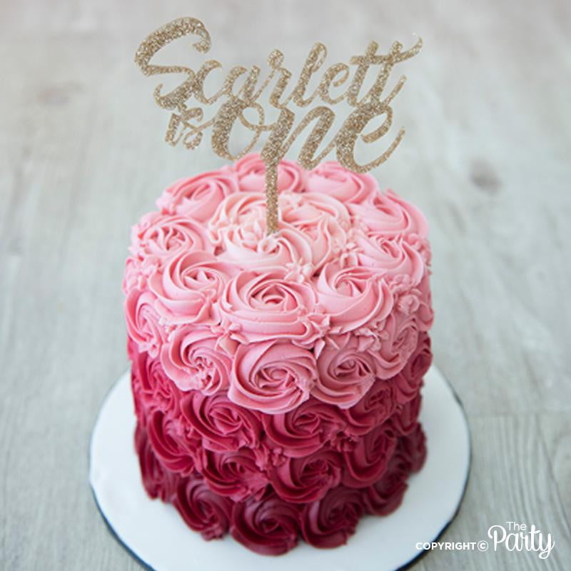 Scarlett is One cake topper – The Party, Dubai