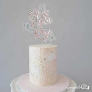 Customised floating cake topper -  The Party