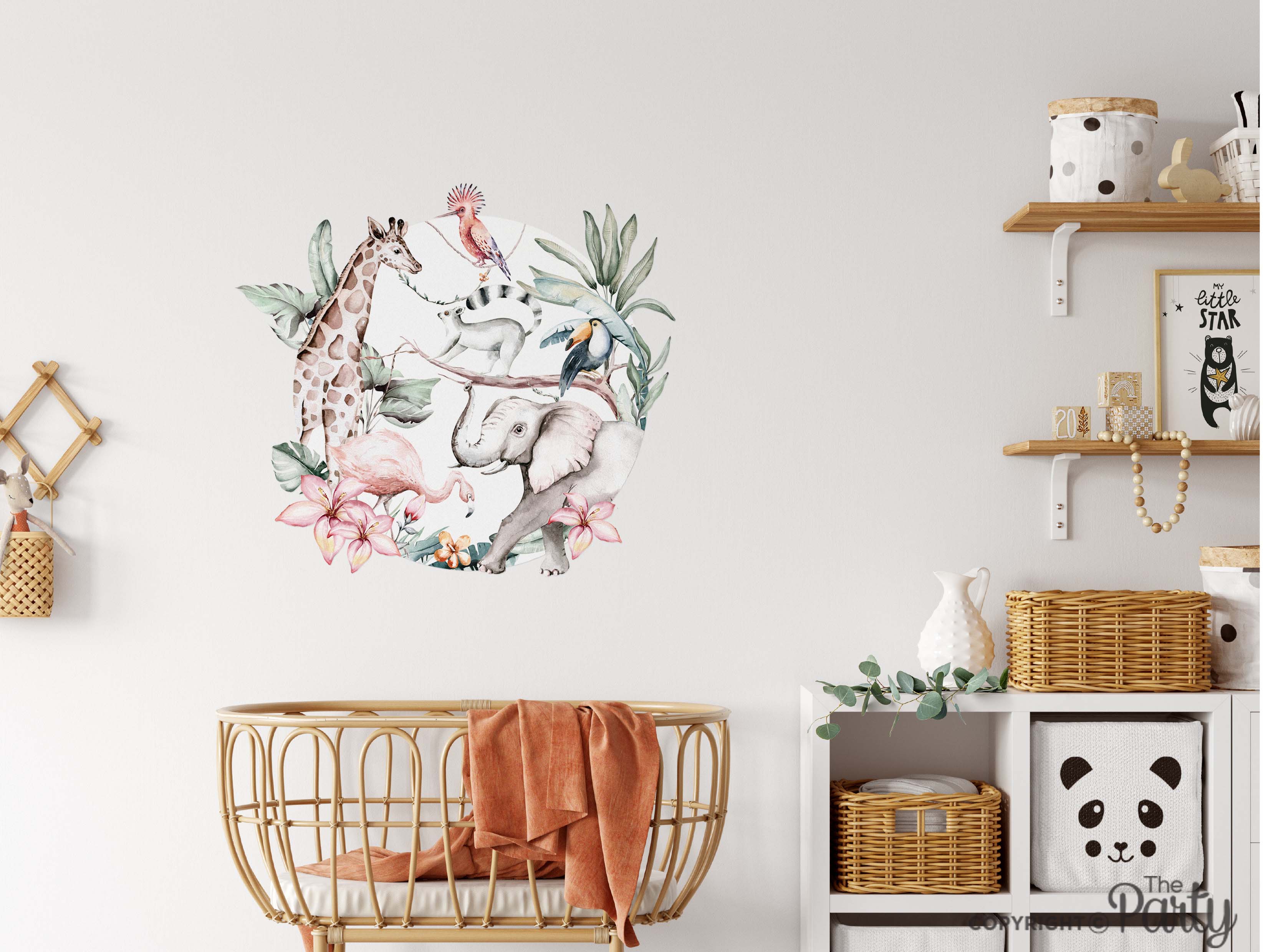 Jungle Animals Nursery Wall Sticker – The Party, Dubai