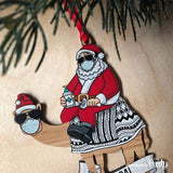 Festive 2020 Santa on camel Christmas decoration
