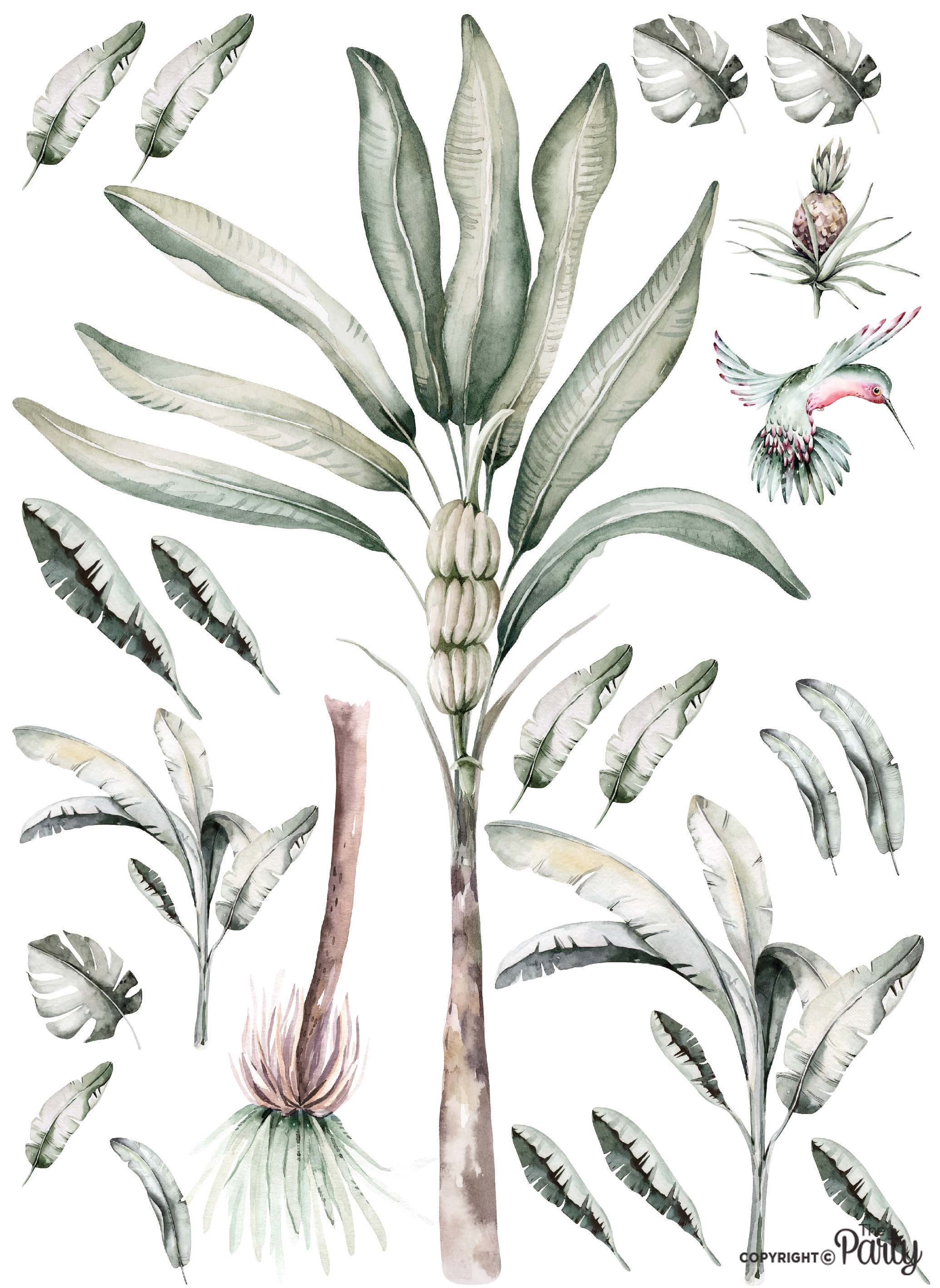 Botanical Jungle Set Nursery Wall Sticker – The Party, Dubai
