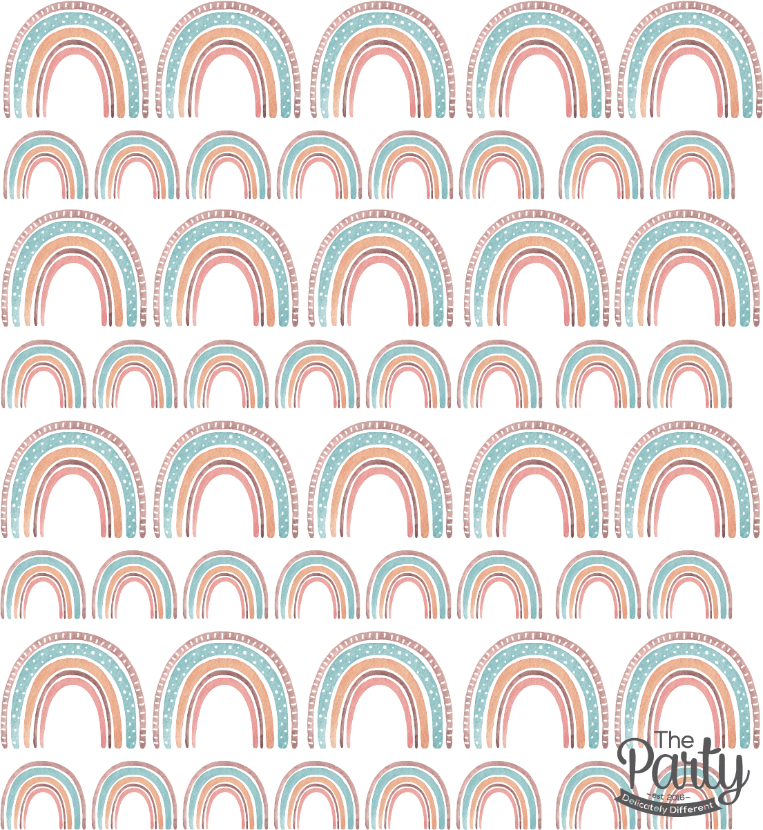 Individual Boho Rainbow Nursery Wall Sticker – The Party, Dubai