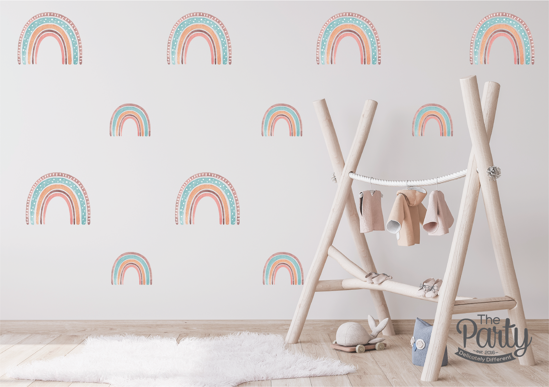 Individual Boho Rainbow Nursery Wall Sticker – The Party, Dubai