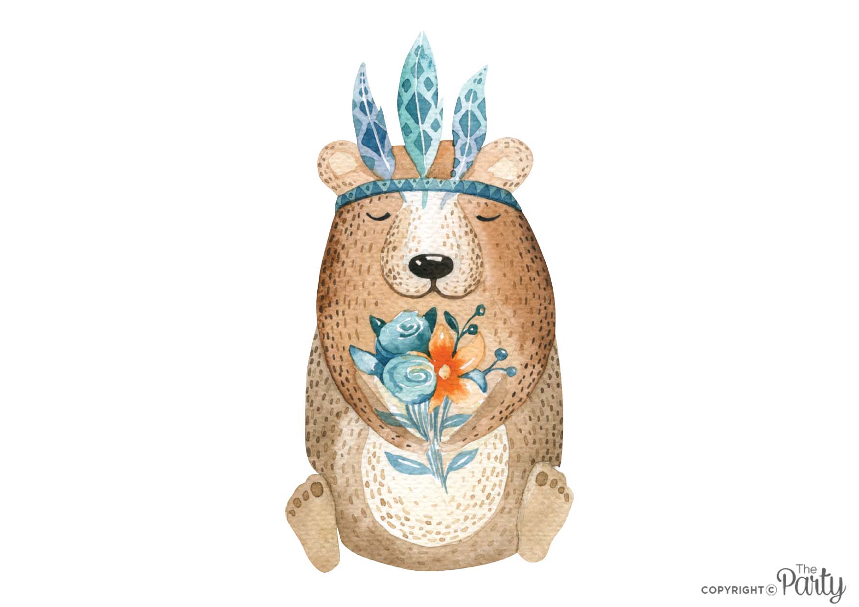 Bear Nursery Wall Sticker – The Party, Dubai