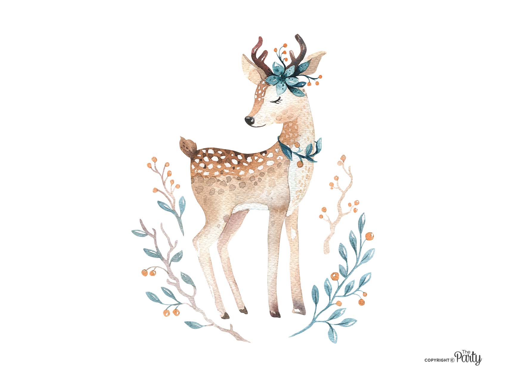 Deer Nursery Wall Sticker – The Party, Dubai