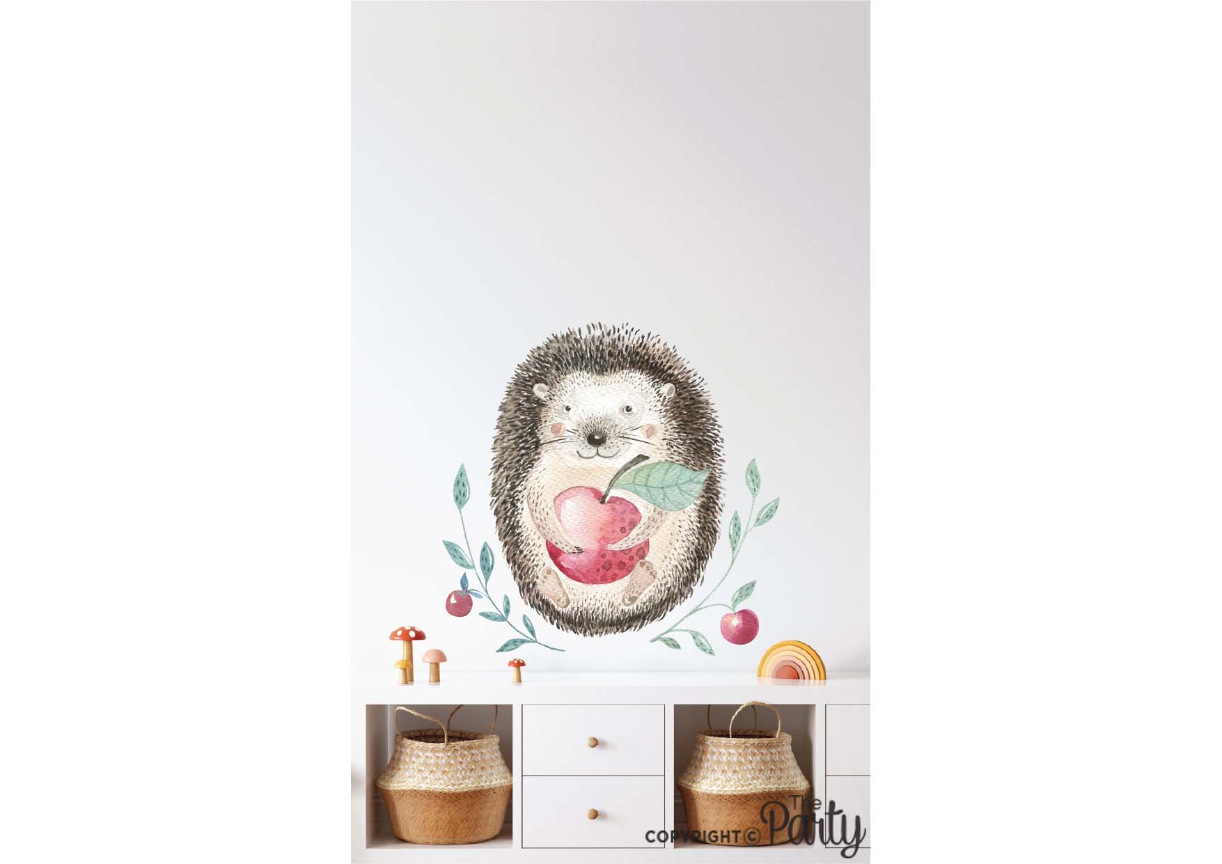Hedgehog Nursery Wall Sticker – The Party, Dubai