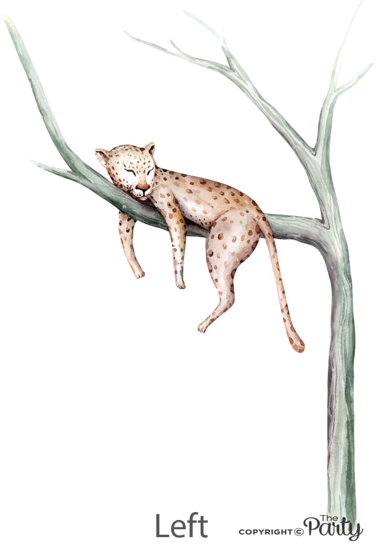 Leopard in Tree Nursery Wall Sticker – The Party, Dubai