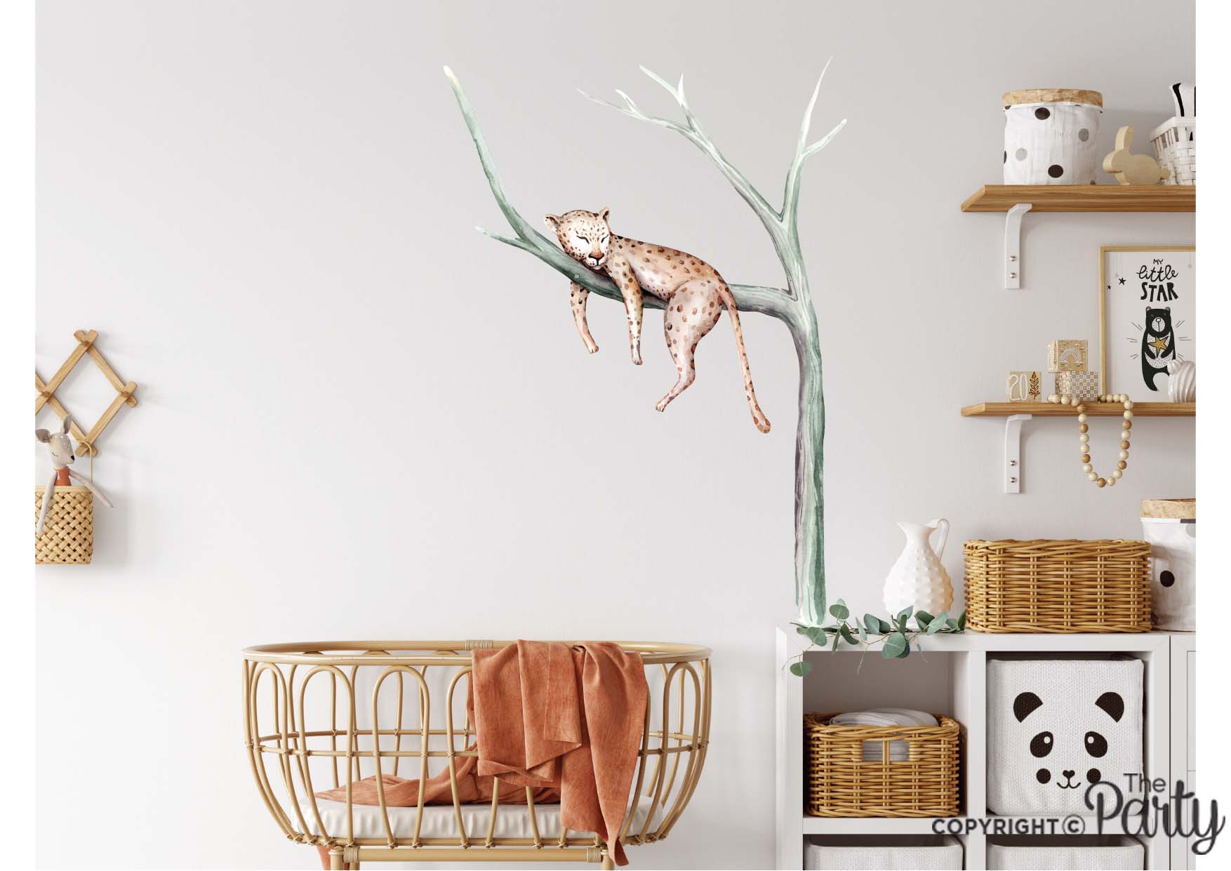 Leopard in Tree Nursery Wall Sticker – The Party, Dubai