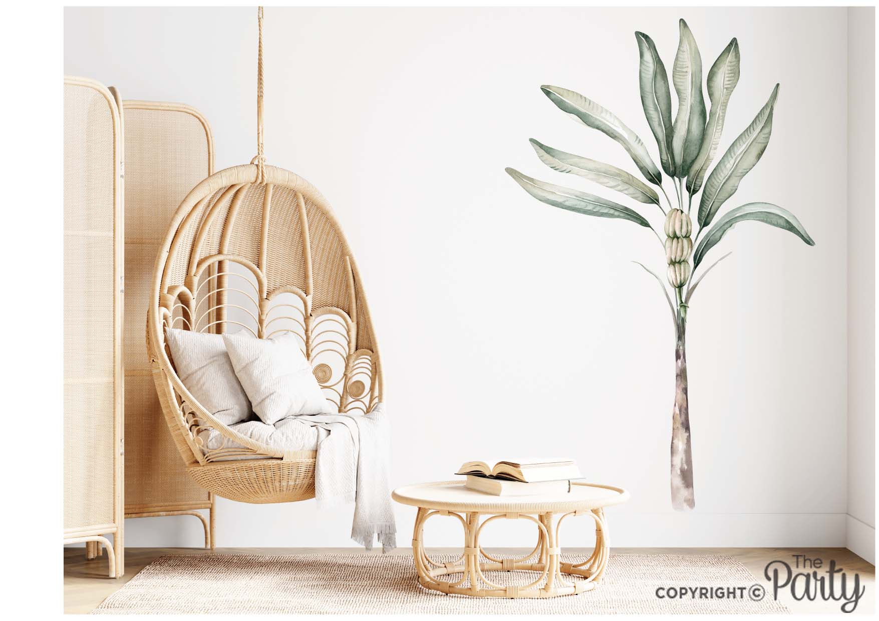 Large Banana Palm Tree Nursery Wall Sticker – The Party, Dubai
